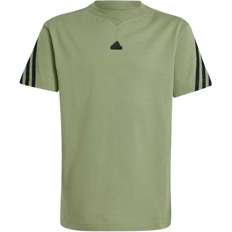Adidas Adidas Future Icons 3 Stripes Tee T Shirt Tent Green Teenagers