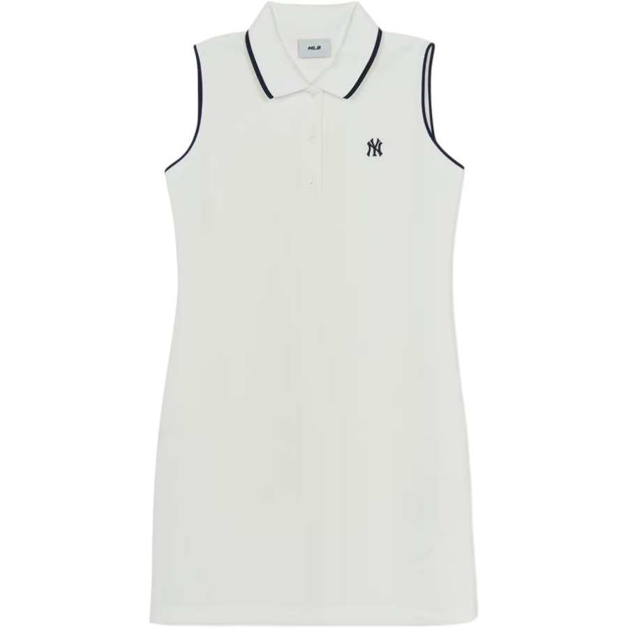 MLB Preppy Style Collection New York Yankees 25SS Sleeveless Dress Women's White