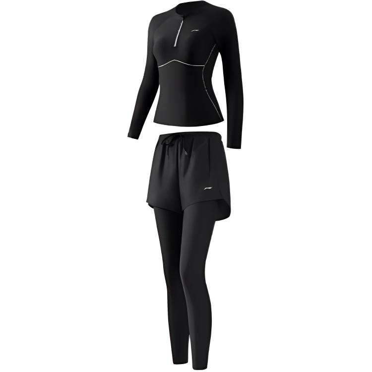 Li-Ning Li Ning Swimsuit Set Women's Infinity Space Black