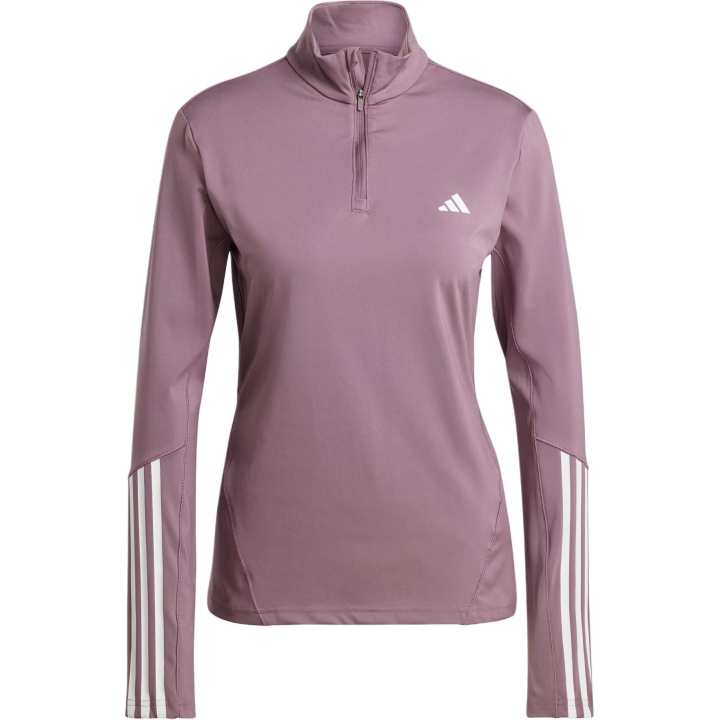 Adidas Adidas Hyperglam Training Quarter Zip Track Top Workout Clothing Women's Dark Shadow Fig