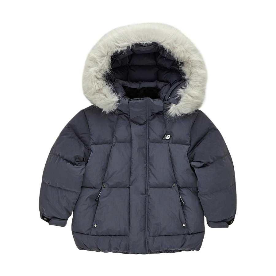 New Balance New Balance Down Jacket Charcoal Gray Children Aged 3 7 Years Old