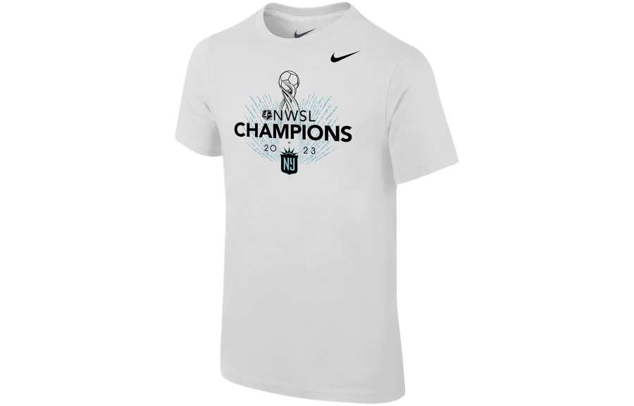 Nike Nike NJ/NY Gotham FC 2023 NWSL Champions T Shirt Kids' White