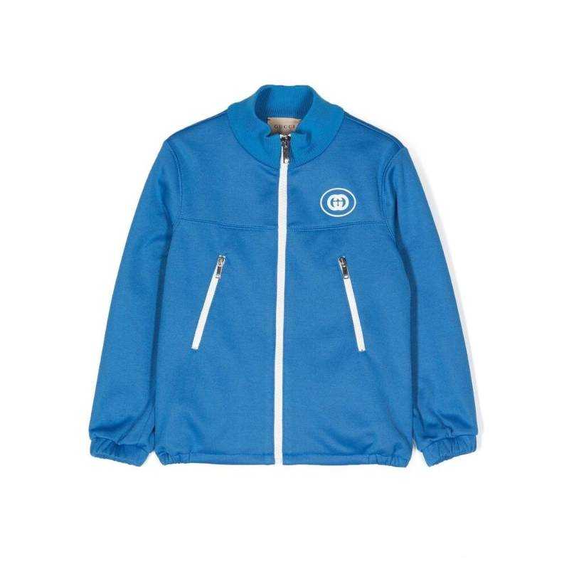 GUCCI Kids' Top Blue Infant And Toddler