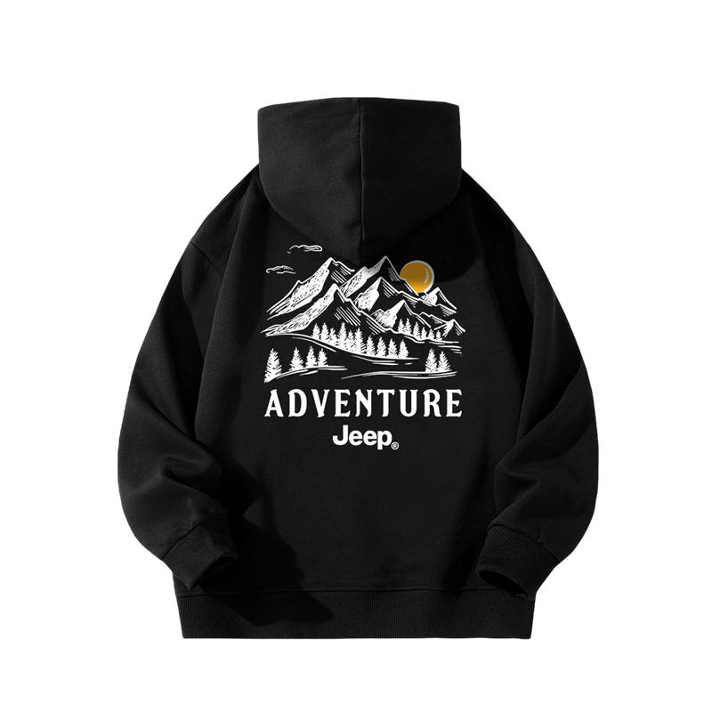 Jeep Grade School Sweatshirts Hooded Thickened