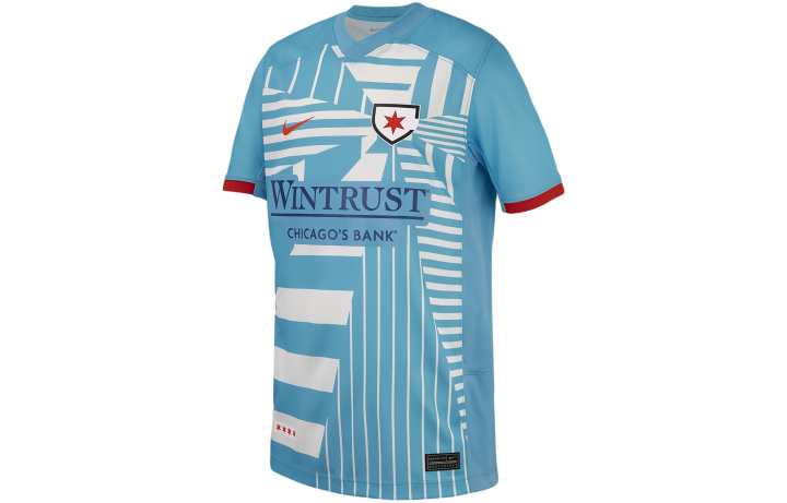 Nike Nike T Shirt Chicago Red Stars 2024 Stadium Primary Blue Kids'