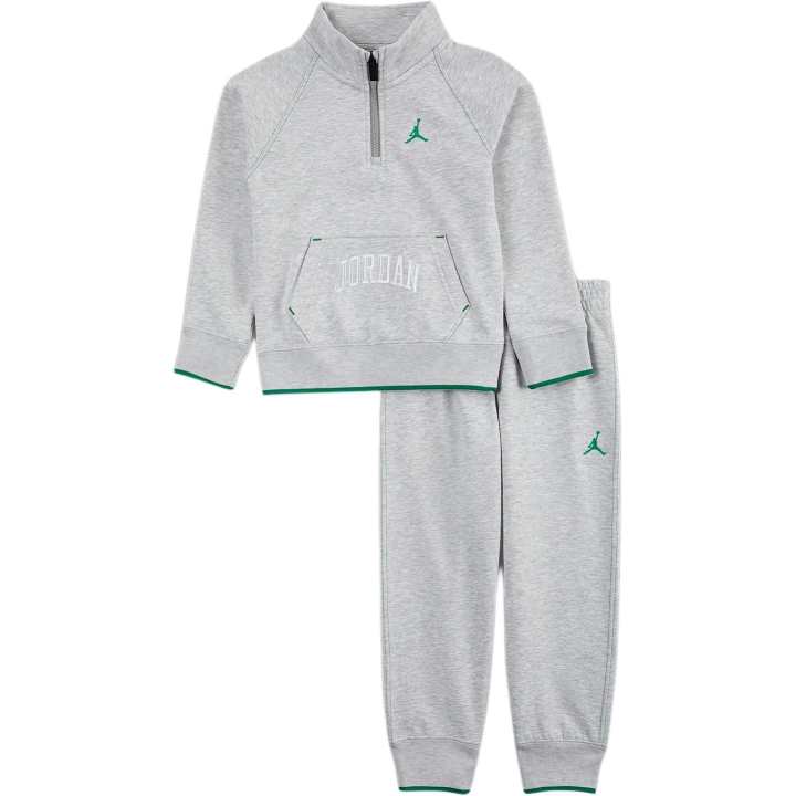 Jordan Jordan Casual Sportswear Fleece Lined And Comfortable Soft Light Heather Gray Children Aged 3 7 Years Old