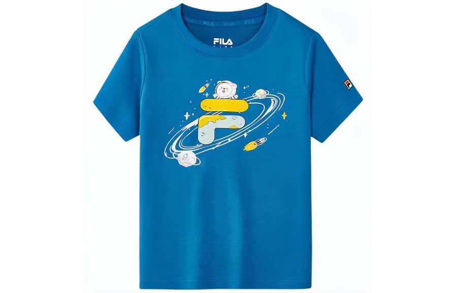 FILA KIDS T Shirt Sea Rose Blue Kids'