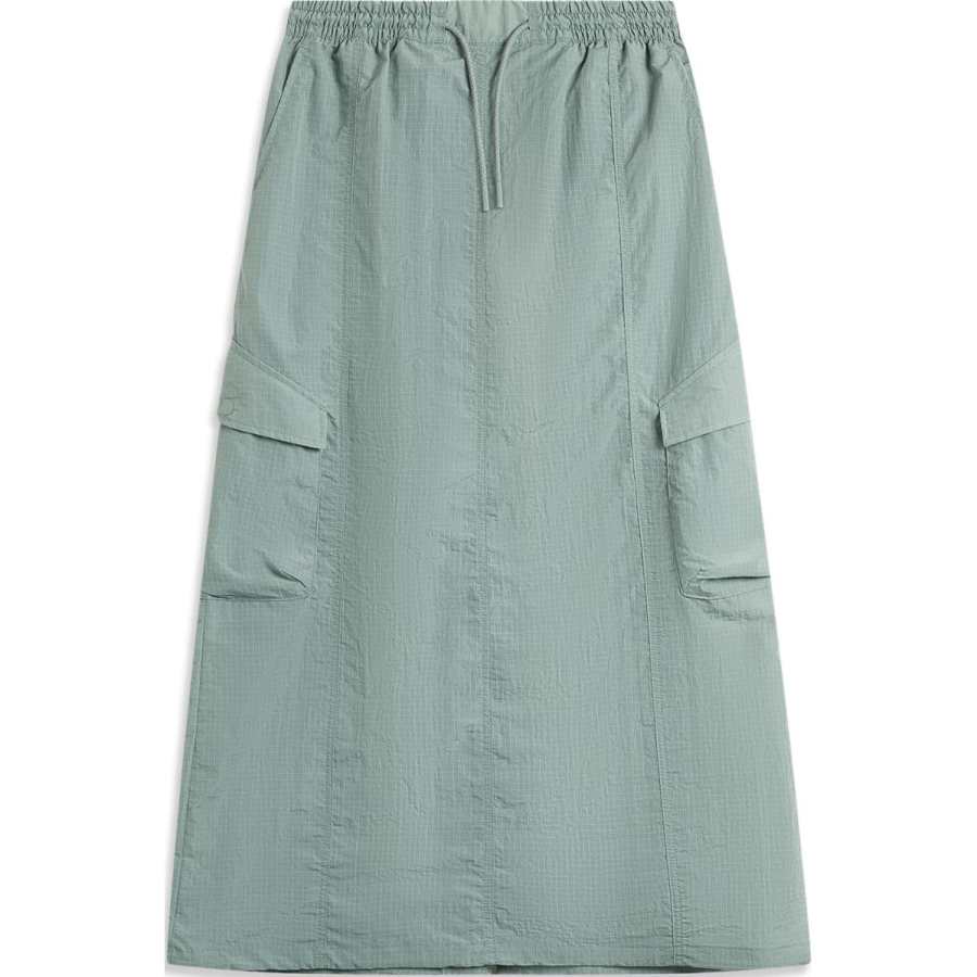 Li-Ning Li Ning Sports Life Collection Casual Long Skirt Women's Gray Foam Green