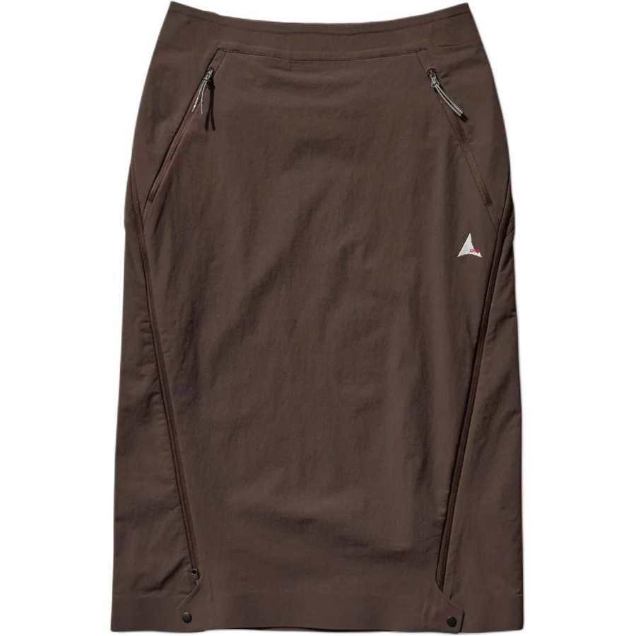 ROA Casual Long Skirt Women's Dark Brown