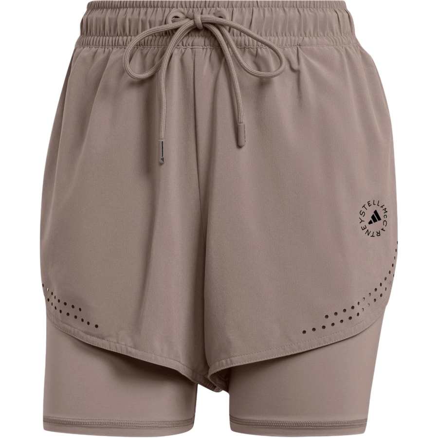 Adidas Adidas TRUEPURPOSE 2 in 1 SHORTS Sports Shorts Women's Earth Brown Gray