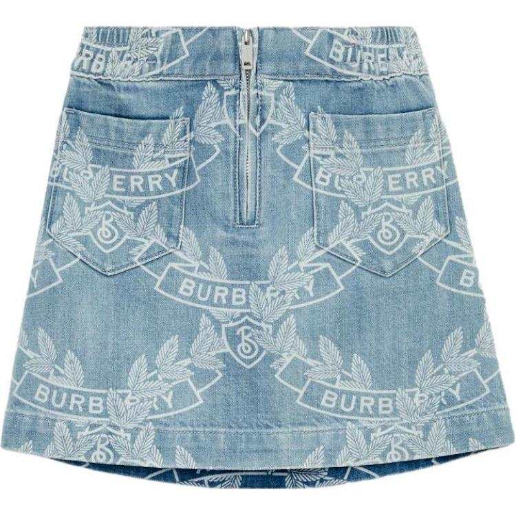 Burberry SS23 Skirt Light Blue Kids'