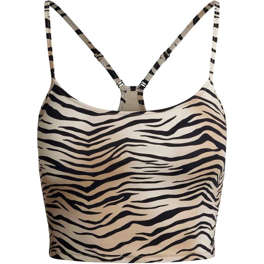 Skims SS25 Swimsuit Collection SIGNATURE SWIM CAMI TOP Bikini Women's Champagne Tiger Print