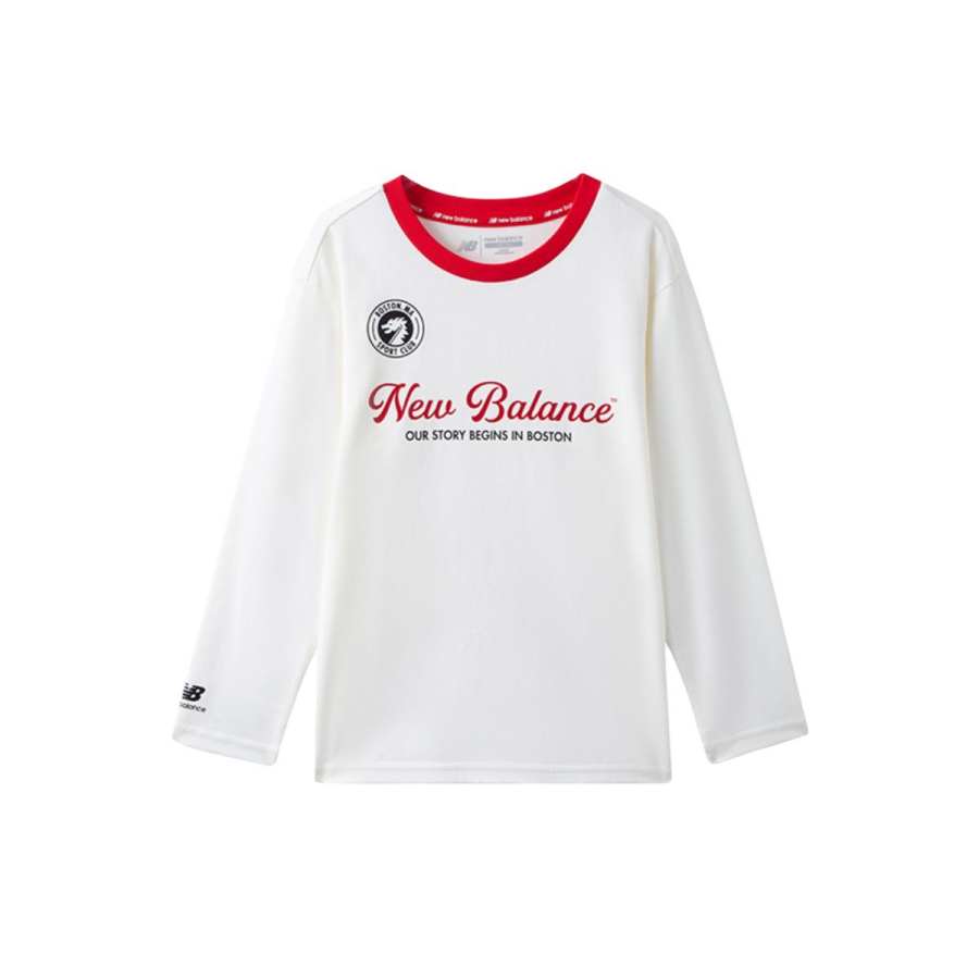 New Balance New Balance T Shirt Ivory White Children Aged 3 7 Years Old