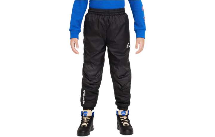 Nike Nike Knitted Sweatpants Solid Color Brand Logo Print Elastic Waistband Thickened And Fleece Lined Elastic Cuff Black