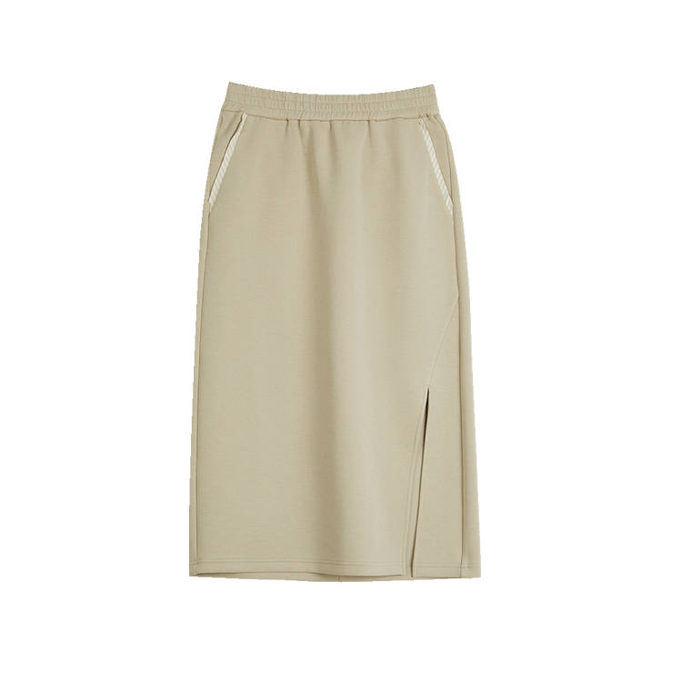 ELLE Casual Long Skirt Women's Light Green