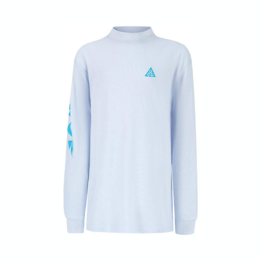 Nike Nike ACG DRI FIT T Shirt Soccer Gray/Baltic Sea Blue Teenagers