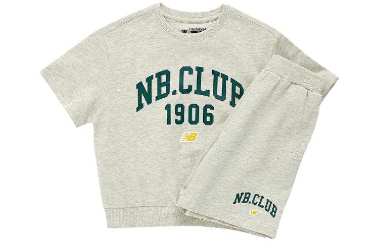 New Balance New Balance Kids' Apparel, Cotton Crew Neck Elastic Casual Sportswear Kids' Oat