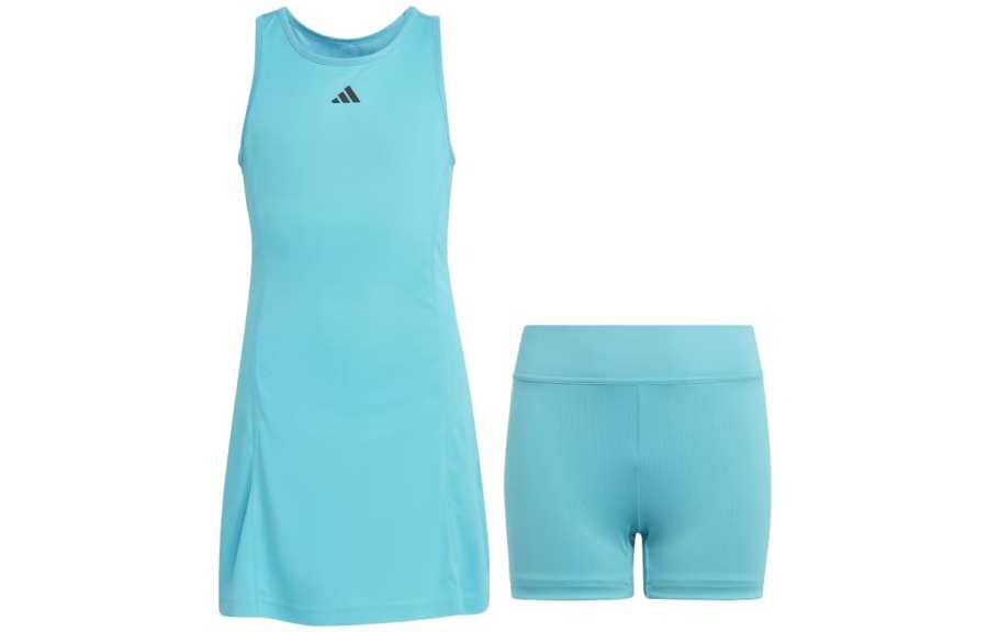 Adidas Adidas Kids Two Piece Skirt Sets Crew Neck Moderate Short