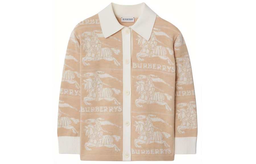 Burberry Sweater SS24 Light Cream Kids'