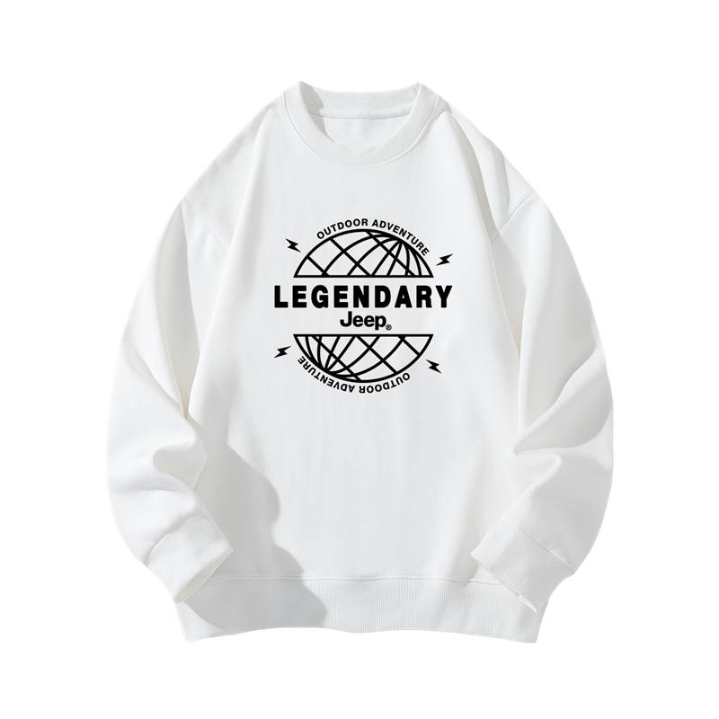 Jeep Grade School Sweatshirts Crew Neck Thickened