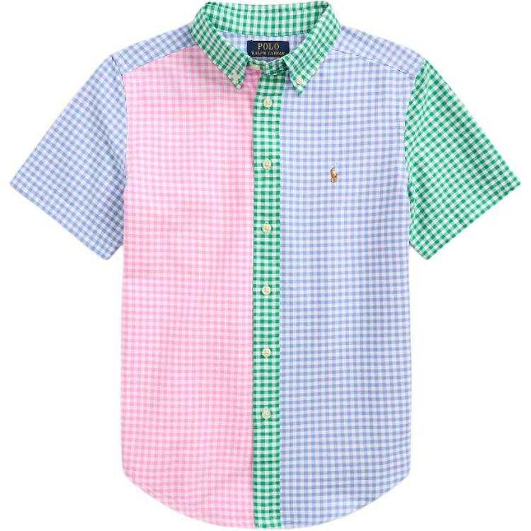 Polo Ralph Lauren SS24 Plaid Shirt Summer Teenagers Multicolor