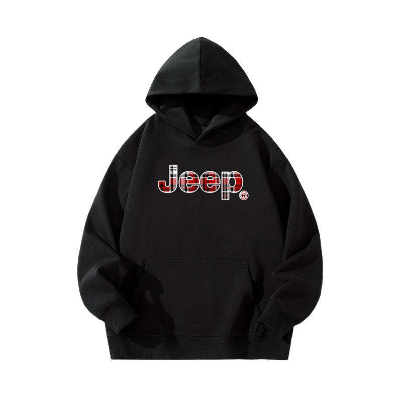 Jeep Grade School Sweatshirts Hooded Thickened