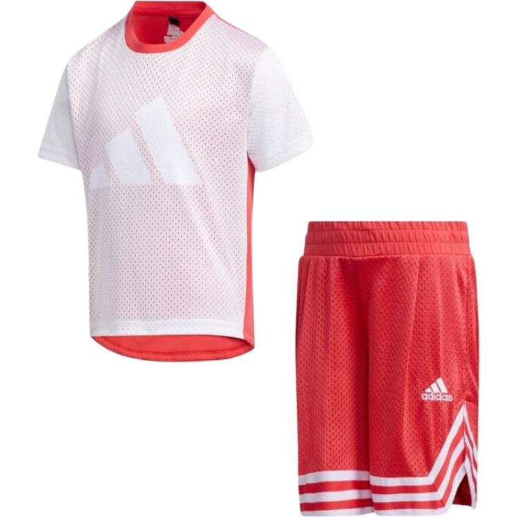 Adidas Adidas Casual Sportswear AEROREADY Pink/White Children Aged 3 7 Years Old