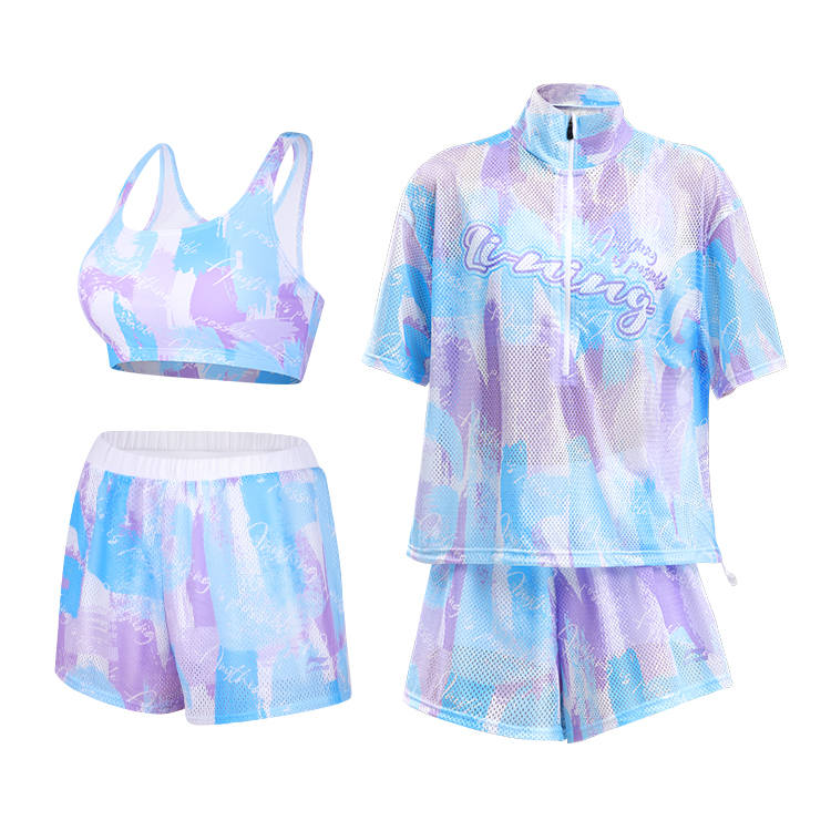 Li-Ning Li Ning Swimsuit Set Women's Pink Floral