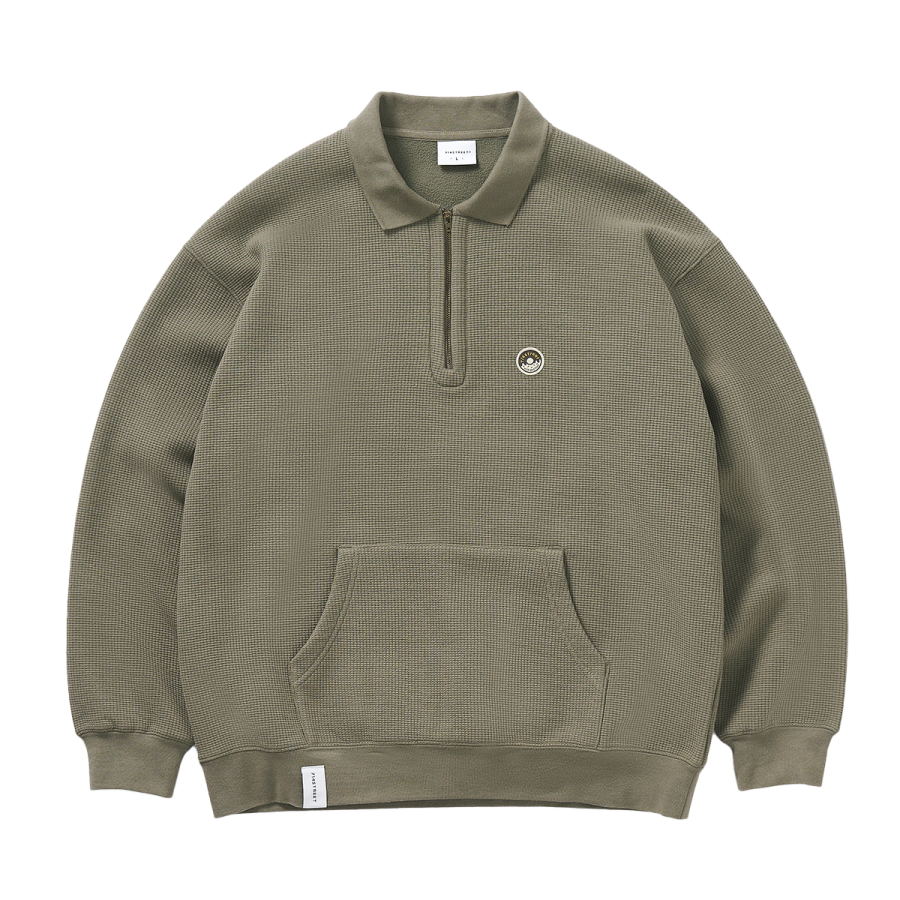 714STREET Sweatshirts Unisex Lapel Moderate Regular