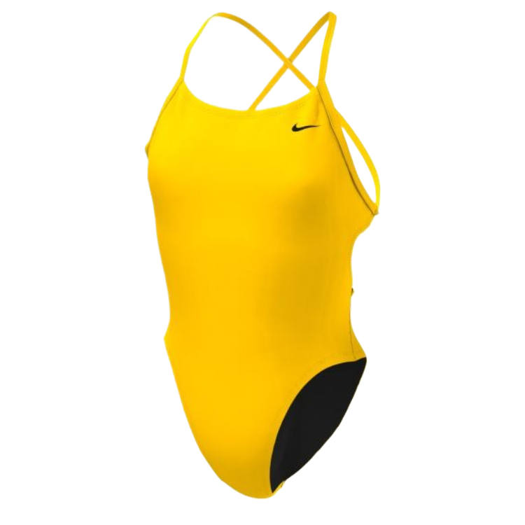 Nike Nike Women's Lace Up Tie Back One Piece Swimsuit One piece Swimsuit Women's Yellow