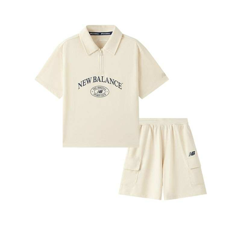 New Balance New Balance Casual Sportswear Cream Children Aged 3 7 Years Old