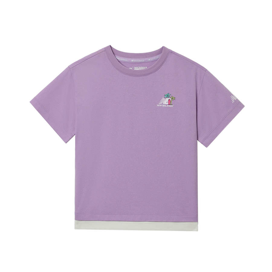 New Balance New Balance T Shirt Violet Children Aged 3 7 Years Old