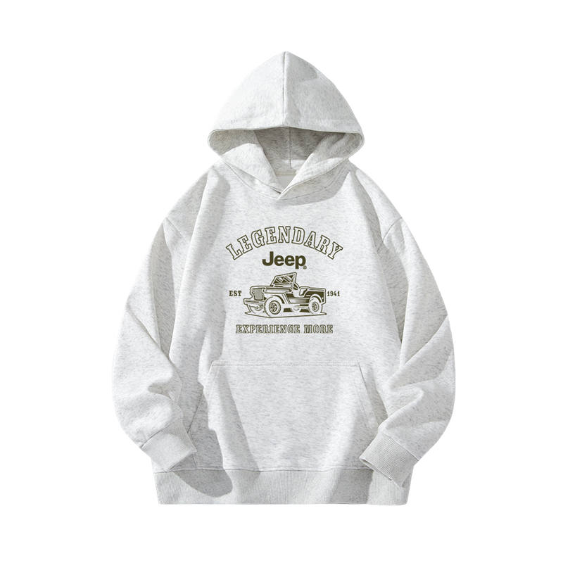 Jeep Grade School Sweatshirts Hooded Thickened
