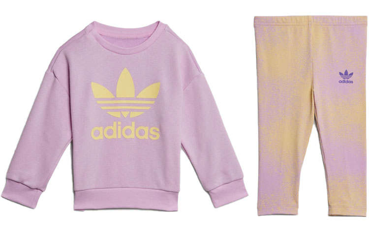 Adidas Originals Kids Matching Sets CREW SET Purple Children Aged 3 7 Years Old