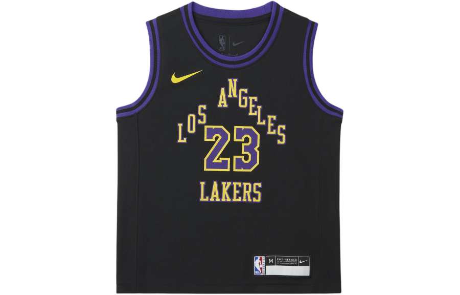 Nike Nike Kids' Basketball Jersey City Edition Los Angeles Lakers Black Kids'