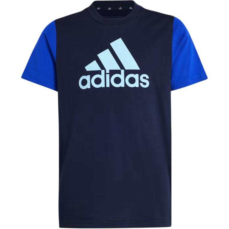 Adidas Adidas Essentials Big Logo Colorblock Cotton Tee T Shirt Legend Ink Teenagers