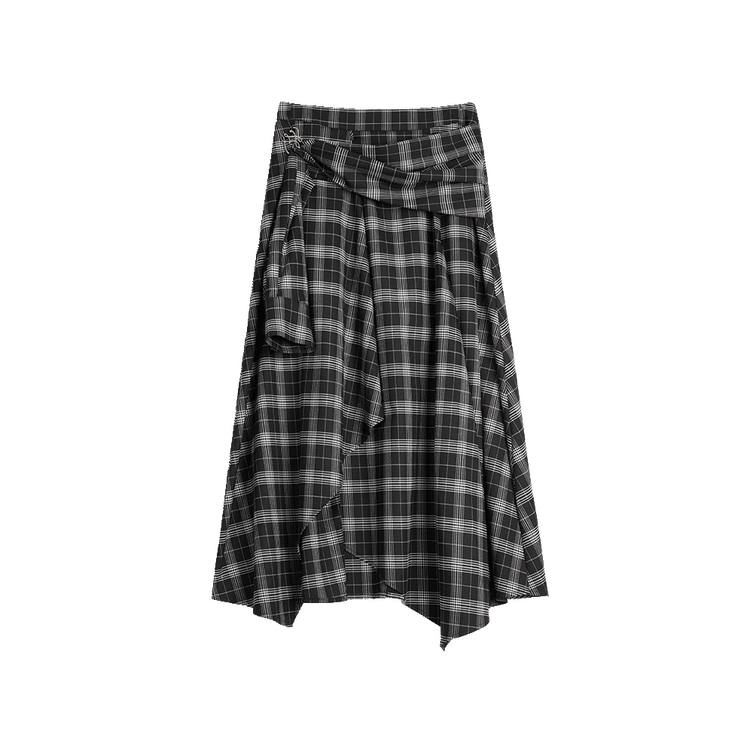 ELLE Casual Long Skirt Women's Black White
