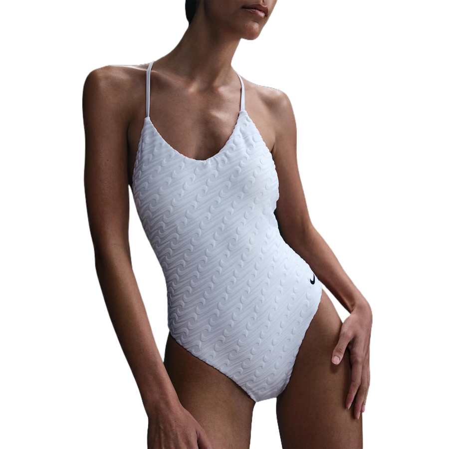 Nike Nike Swoosh Swim Link One piece Swimsuit Women's White