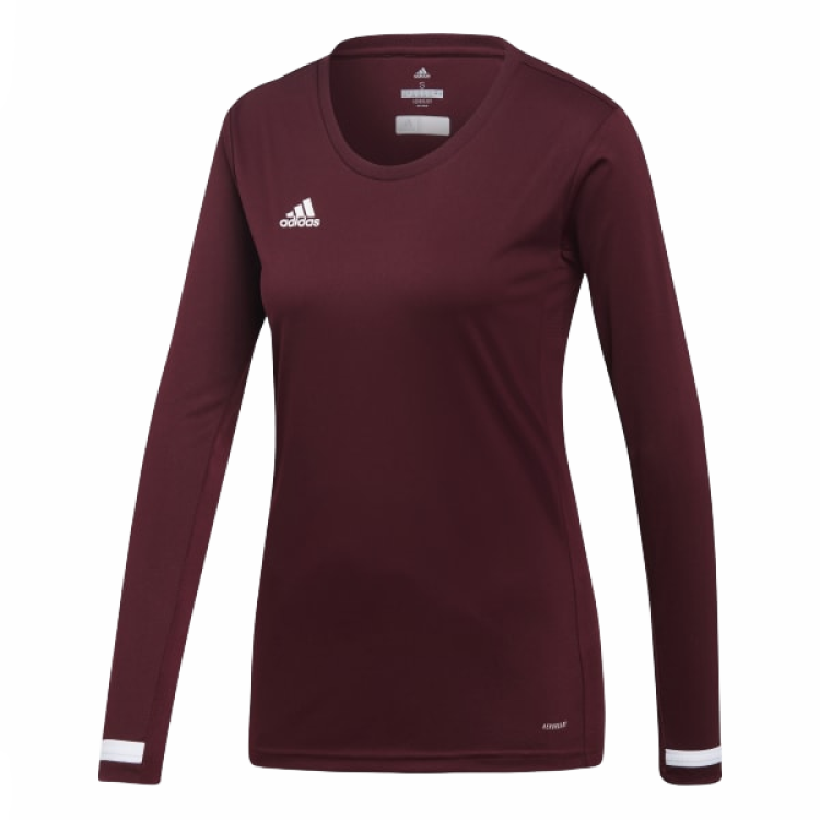 Adidas Adidas Soccer Jersey Women's Preppy Style Burgundy Red