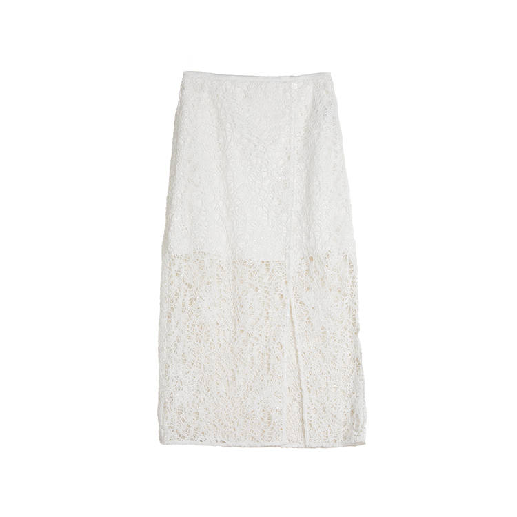 ELLE Casual Long Skirt Women's White