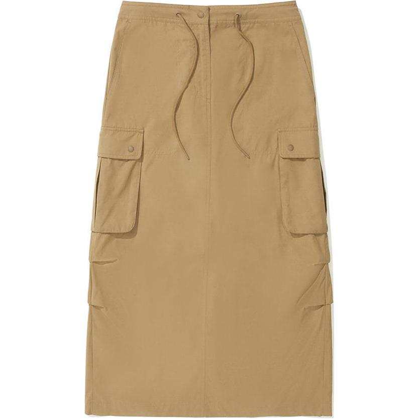 COVERNAT Casual Long Skirt Women's Camel