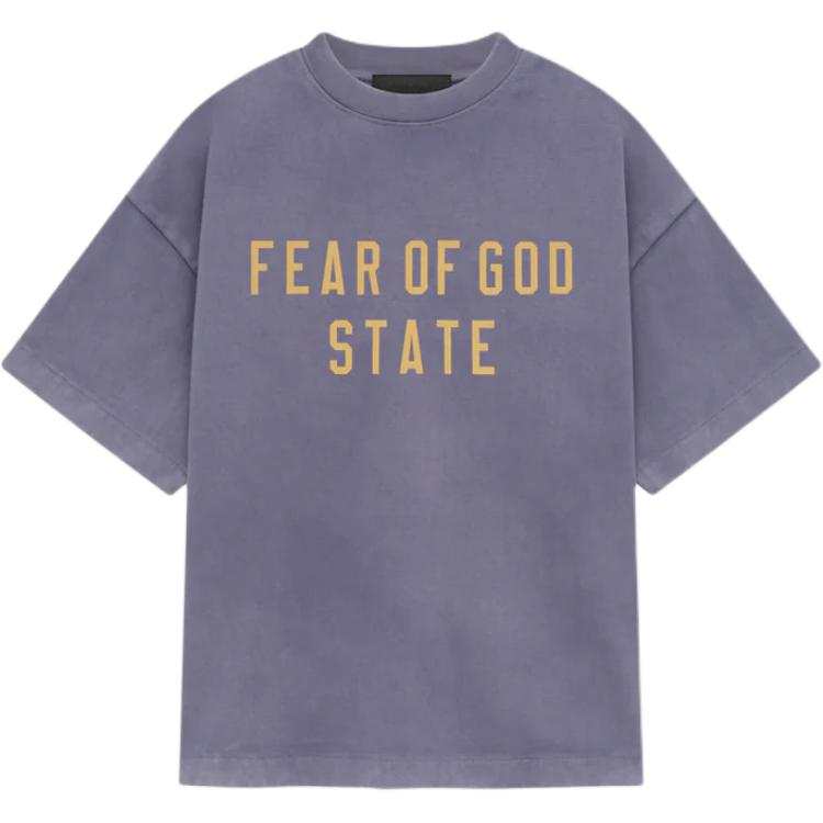 Fear Of God Essentials T Shirt FW24 Kids Heavy Crewneck Tee Orchid Purple/LAVENDER Kids'