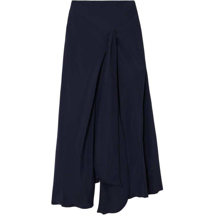 Victoria Beckham Casual Long Skirt Women's Marine Blue