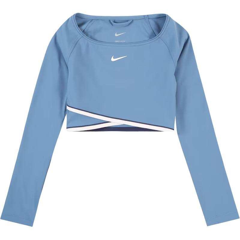 Nike Nike Dri Fit T Shirt Aegean Sea Storm/White/Midnight Marine Blue/White Teenagers