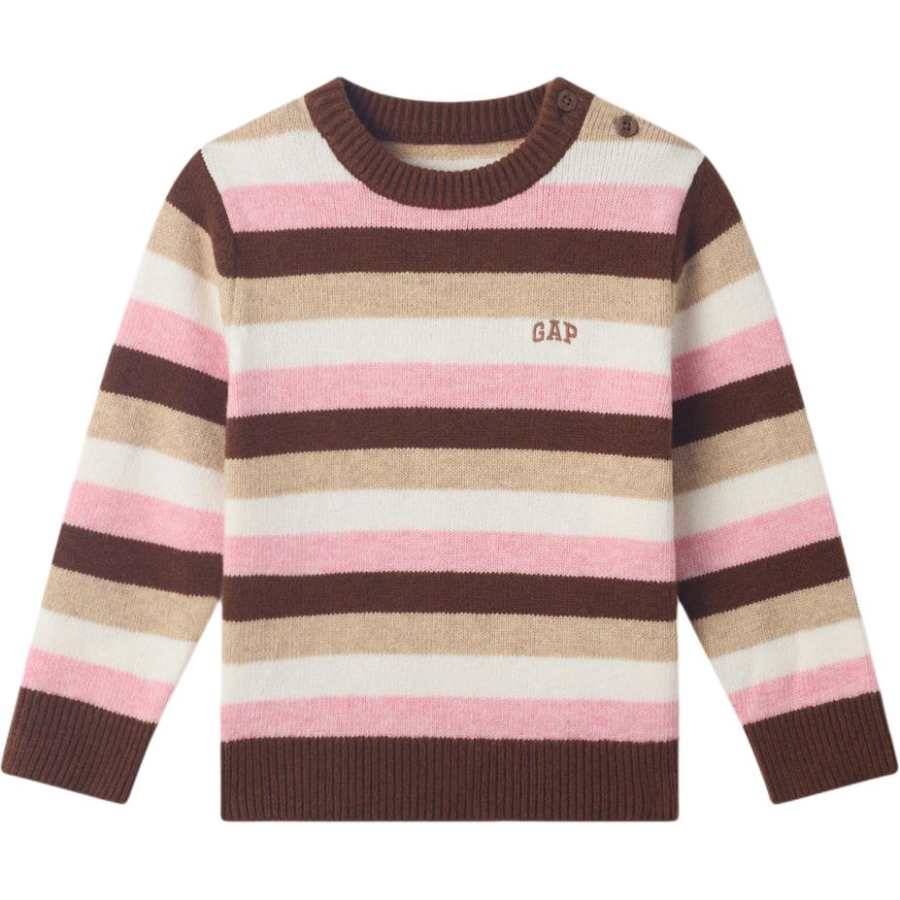 GAP Sweater Long Sleeved Crew Neck Color Block Stripes Fall Winter Kids'