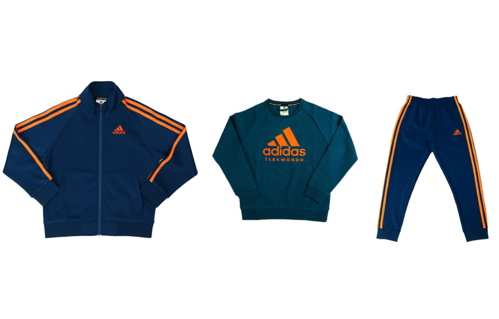 Adidas Adidas Casual Sportswear Blue Orange Kids'