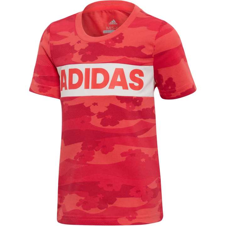Adidas Adidas T Shirt Red/White Children Aged 3 7 Years Old