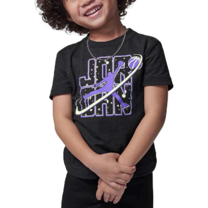 Jordan Jordan T Shirt Black Children Aged 3 7 Years Old