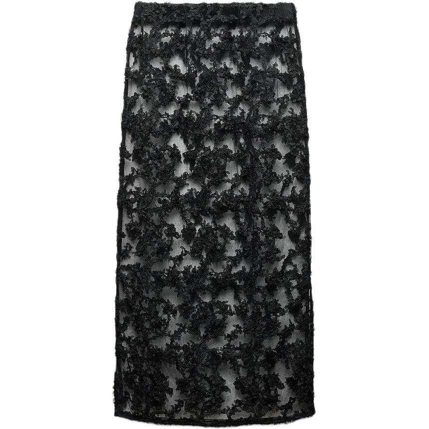 ZARA Casual Long Skirt Women's Black