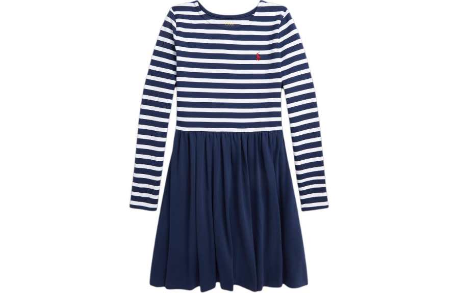 Polo Ralph Lauren Dress SS24 Dark Blue Kids'